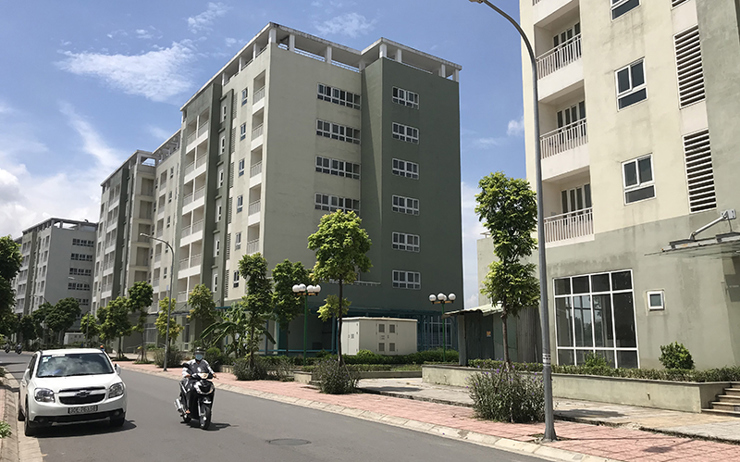 Dự án nhà ở tái định cư tại phường Thượng Thanh, quận Long Biên. (Ảnh: Ngọc Sơn)