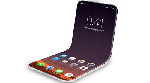 iPhone màn hình gập có thể sử dụng như smartphone khi gập vào, và như máy tính bảng khi mở ra.