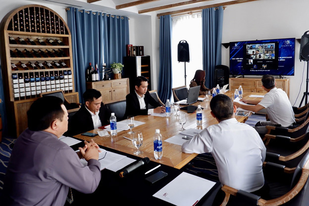 Hoạt động ký kết trực tuyến của Vicoland Group vào sáng ngày 20/07/2021. 