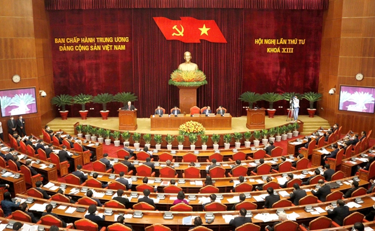 Toàn cảnh Hội nghị lần thứ tư Ban Chấp hành Trung ương Đảng khóa XIII.