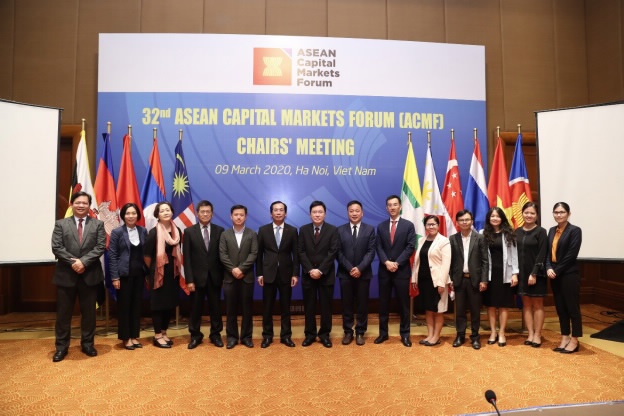 Hội nghị Diễn đàn các Thị trường Vốn ASEAN lần thứ 32 tổ chức hồi tháng 3/2020 tại Hà Nội.