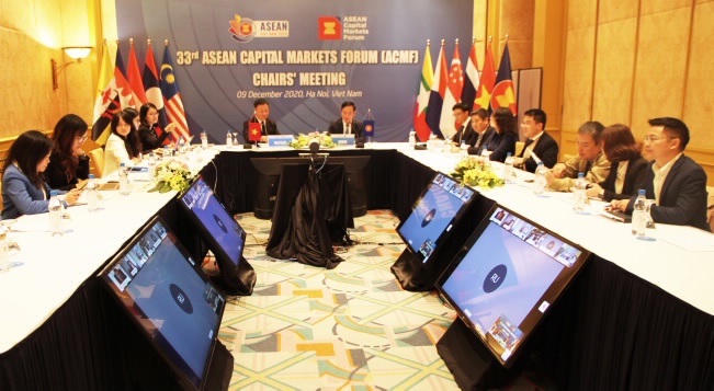Ủy ban Chứng khoán Nhà nước tham dự Hội nghị Chủ tịch Diễn đàn thị trường vốn ASEAN (ACMF) lần thứ 33 (năm 2021).