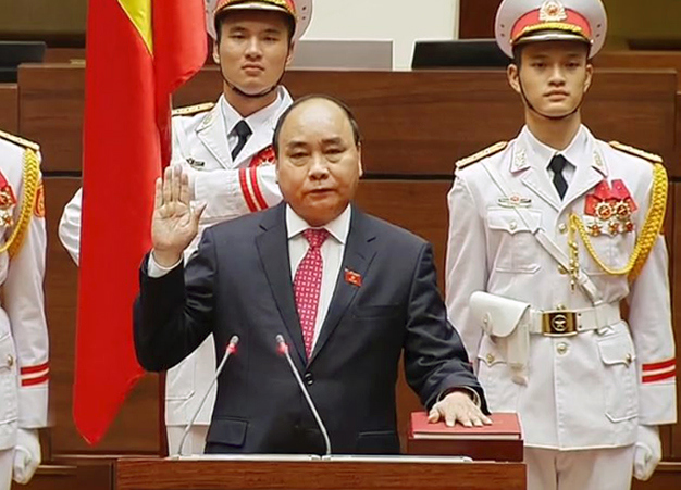 Thủ tướng Chính phủ Nguyễn Xuân Phúc tuyên thệ nhậm chức. Nguồn: chinhphu.vn