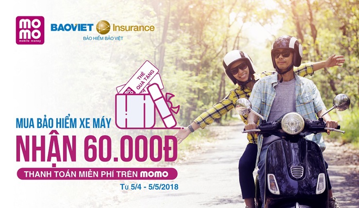 Bảo hiểm Bảo Việt và MoMo chính thức cung cấp dịch vụ Bảo hiểm Xe máy trên ứng dụng Momo.