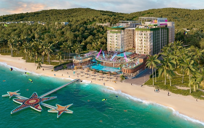 Căn hộ nghỉ dưỡng đẳng cấp Long Beach Resort Phú Quốc sở hữu 3000m2 bờ biển.