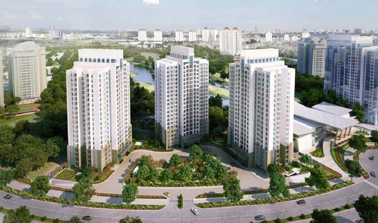 Phối cảnh khu căn hộ theLINK 345 nằm trong khu đô thị Ciputra