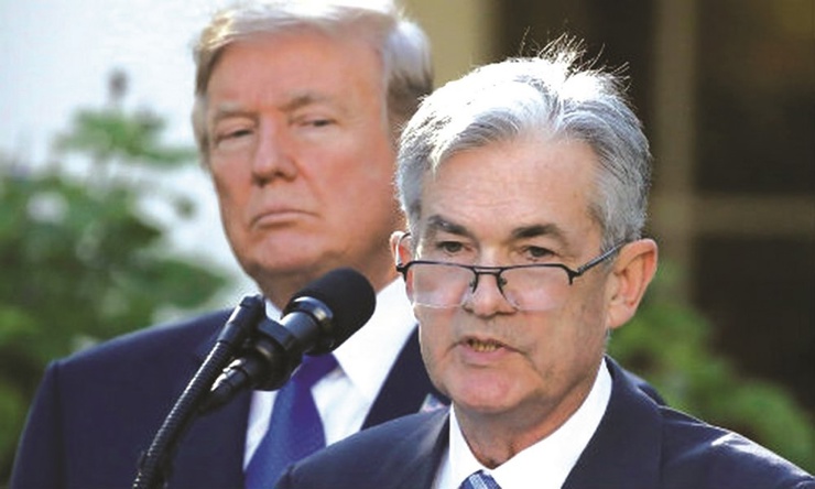 Những bước đi gần đây của Chủ tịch Fed Jerome Powell đã khiến ông Trump hài lòng. Nguồn: internet