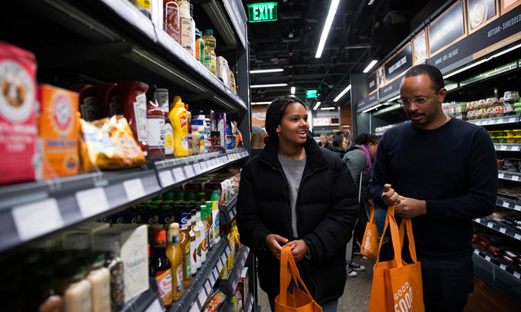 Cửa hàng Amazon Go không có người bán hàng. Nguồn: internet