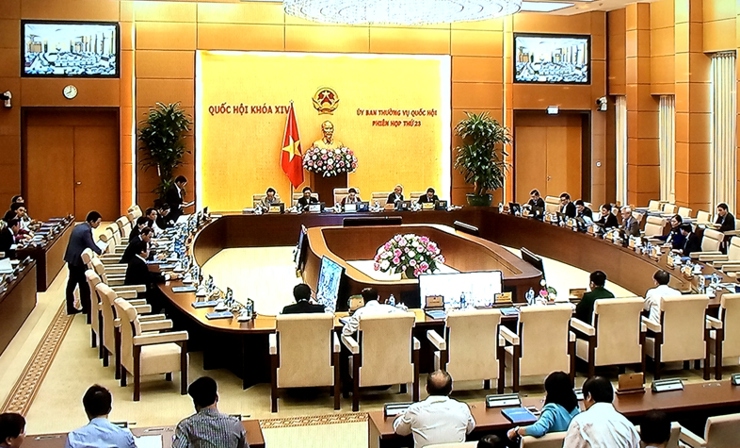 Phiên họp thứ 23 của Ủy ban Thường vụ Quốc hội (UBTVQH) đã chính thức khai mạc. Nguồn: VGP