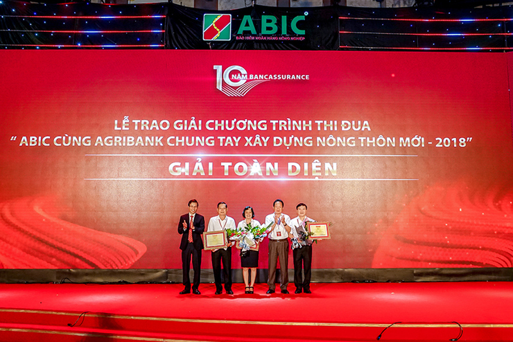 Lễ trao giải chương trình thi đua ABIC cùng Agribank chung tay xây dựng nông thôn mới 2018