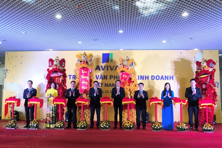 Lễ khai trương văn phòng kinh doanh thứ hai tại Hà Nội của Aviva Việt Nam. 