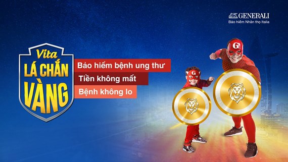 Generali Việt Nam ra mắt sản phẩm bảo hiểm ung thư “VITA - Lá chắn vàng”.