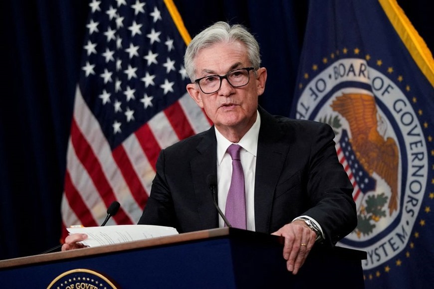 Các nhà đầu tư đang tập trung sự chú ý đến những bình luận của Chủ tịch Fed Jerome Powell tại hội nghị Ngân hàng Trung ương toàn cầu dự kiến diễn ra vào thứ sáu tuần này. Ảnh: Reuters. 